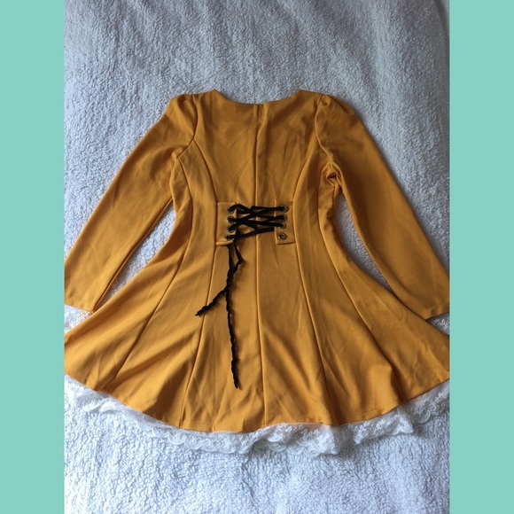 Women’s Cute Orange Dress - Picture 2 of 5